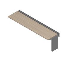 アフィーノ ワークベンチ JVB-2807TLN-PM 片面タイプ 連増セット アルミミラー脚 W2800×D700 ［天板：アッシュドオークM］