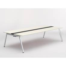 アフィーノ ワークベンチ JVB-2814GEPN-PH 両面タイプ 単独型 アルミミラー脚 W2800×D1400 ［天板：アッシュドパインL］