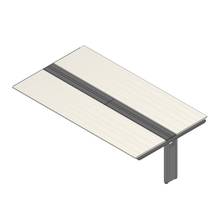 アフィーノ ワークベンチ JVB-2814TEN-PH 両面タイプ 連増セット アルミミラー脚 W2800×D1400 ［天板：アッシュドパインL］