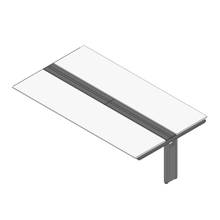 アフィーノ ワークベンチ JVB-2814TEN-TL 両面タイプ 連増セット アルミ塗装脚 W2800×D1400 ［天板：ホワイトW］