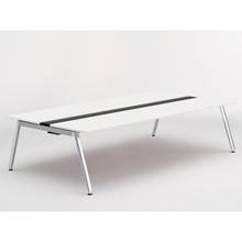 アフィーノ ワークベンチ JVB-2816GEPN-PL 両面タイプ 単独型 アルミミラー脚 W2800×D1600 ［天板：ホワイトW］