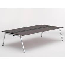 アフィーノ ワークベンチ JVB-2816GEPN-PR 両面タイプ 単独型 アルミミラー脚 W2800×D1600 ［天板：アッシュドオークD］