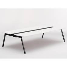 アフィーノ ワークベンチ JVB-2816GETN-TL 両面タイプ 単独型 アルミ塗装脚 W2800×D1600 ［天板：ホワイトW］