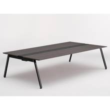 アフィーノ ワークベンチ JVB-2816GETN-TR 両面タイプ 単独型 アルミ塗装脚 W2800×D1600 ［天板：アッシュドオークD］