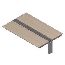 アフィーノ ワークベンチ JVB-2816TEN-PM 両面タイプ 連増セット アルミミラー脚 W2800×D1600 ［天板：アッシュドオークM］