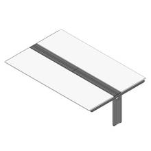 アフィーノ ワークベンチ JVB-2816TEN-TL 両面タイプ 連増セット アルミ塗装脚 W2800×D1600 ［天板：ホワイトW］