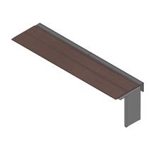 アフィーノ ワークベンチ JVB-3007TLN-PY 片面タイプ 連増セット アルミミラー脚 W3000×D700 ［天板：ブラックウォールナットD］