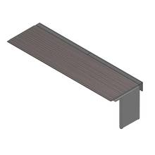 アフィーノ ワークベンチ JVB-3008TLN-PR 片面タイプ 連増セット アルミミラー脚 W3000×D800 ［天板：アッシュドオークD］