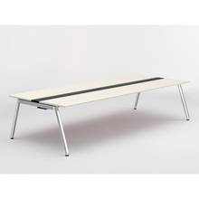 アフィーノ ワークベンチ JVB-3014GEPN-PH 両面タイプ 単独型 アルミミラー脚 W3000×D1400 ［天板：アッシュドパインL］