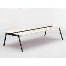 アフィーノ ワークベンチ JVB-3014GETN-TH 両面タイプ 単独型 アルミ塗装脚 W3000×D1400 ［天板：アッシュドパインL］