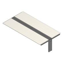 アフィーノ ワークベンチ JVB-3014TEN-TH 両面タイプ 連増セット アルミ塗装脚 W3000×D1400 ［天板：アッシュドパインL］