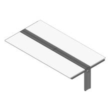 アフィーノ ワークベンチ JVB-3014TEN-TL 両面タイプ 連増セット アルミ塗装脚 W3000×D1400 ［天板：ホワイトW］