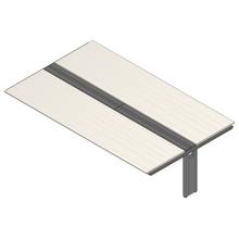 アフィーノ ワークベンチ JVB-3016TEN-PH 両面タイプ 連増セット アルミミラー脚 W3000×D1600 ［天板：アッシュドパインL］