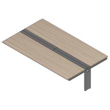 アフィーノ ワークベンチ JVB-3016TEN-TM 両面タイプ 連増セット アルミ塗装脚 W3000×D1600 ［天板：アッシュドオークM］