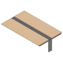 アフィーノ ワークベンチ JVB-3016TEN-TX 両面タイプ 連増セット アルミ塗装脚 W3000×D1600 ［天板：ホワイトオークM］