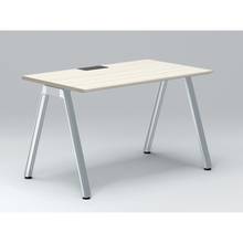 アフィーノ パーソナルデスク JVD-1207HWPN-PH 角型 アルミミラー脚 1200×700 ［天板：アッシュドパインL］