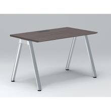 アフィーノ パーソナルデスク JVD-1207HWPN-PR 角型 アルミミラー脚 1200×700 ［天板：アッシュドオークD］