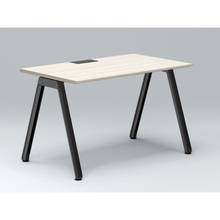 アフィーノ パーソナルデスク JVD-1207HWTN-TH 角型 アルミ塗装脚 1200×700 ［天板：アッシュドパインL］