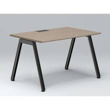 アフィーノ パーソナルデスク JVD-1208HWTN-TM 角型 アルミ塗装脚 1200×800 ［天板：アッシュドオークM］