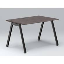 アフィーノ パーソナルデスク JVD-1208HWTN-TR 角型 アルミ塗装脚 1200×800 ［天板：アッシュドオークD］