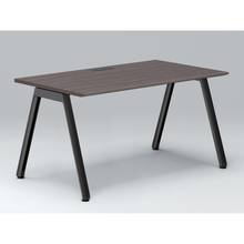 アフィーノ パーソナルデスク JVD-1408HWTN-TR 角型 アルミ塗装脚 1400×800 ［天板：アッシュドオークD］