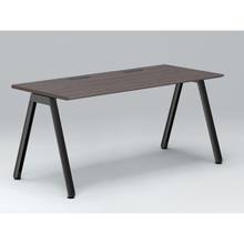 アフィーノ パーソナルデスク JVD-1607HWTN-TR 角型 アルミ塗装脚 1600×700 ［天板：アッシュドオークD］