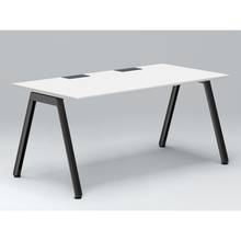 アフィーノ パーソナルデスク JVD-1608HWTN-TL 角型 アルミ塗装脚 1600×800 ［天板：ホワイトW］