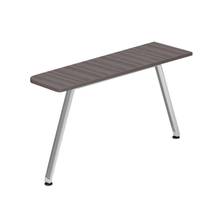 アフィーノ パーソナルデスクオプション JVDA-044WGP-PR サイドミーティングテーブル アルミミラー脚 ［天板：アッシュドオークD］