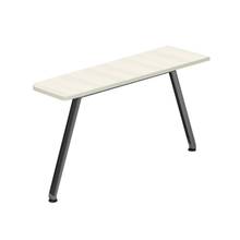 アフィーノ パーソナルデスクオプション JVDA-044WGT-TH サイドミーティングテーブル アルミミラー脚 ［天板：アッシュドパインL］