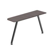 アフィーノ パーソナルデスクオプション JVDA-044WGT-TR サイドミーティングテーブル アルミミラー脚 ［天板：アッシュドオークD］