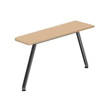 アフィーノ パーソナルデスクオプション JVDA-044WGT-TX サイドミーティングテーブル アルミミラー脚 ［天板：ホワイトオークM］