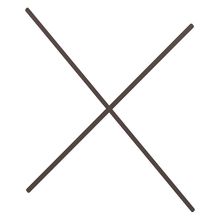 コモンファニチャー　CUA-WT1812-H4　シェルフオプション 間口ブレース H1800×W1200用 1セット［ブラウン］