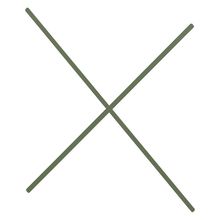 コモンファニチャー　CUA-WT1812-Q2　シェルフオプション 間口ブレース H1800×W1200用 1セット［グリーン］