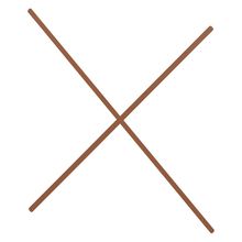 コモンファニチャー　CUA-WT1812-R2　シェルフオプション 間口ブレース H1800×W1200用 1セット［オレンジ］