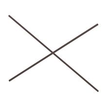 コモンファニチャー　CUA-WT1818-H4　シェルフオプション 間口ブレース H1800×W1800用 1セット［ブラウン］