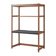 コモンファニチャー　CUC-127GNHN-RC　シェルフデスク 棚なしタイプ 単体 樹脂エッジ　W1200×D700×H1800［オレンジ×ダークグレー］