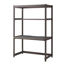 コモンファニチャー　CUC-127GWHN-HC　シェルフデスク 棚なしタイプ 単体　W1200×D700×H1800［ブラウン×ダークグレー］