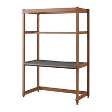 コモンファニチャー　CUC-127GWHN-RC　シェルフデスク 棚なしタイプ 単体　W1200×D700×H1800［オレンジ×ダークグレー］