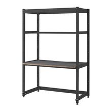 コモンファニチャー　CUC-127GWHN-TC　シェルフデスク 棚なしタイプ 単体　W1200×D700×H1800［ブラック×ダークグレー］