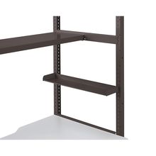 コモンファニチャー　CUCA-06MS-H4　シェルフデスク オプション　サイドシェルフ［ブラウン］