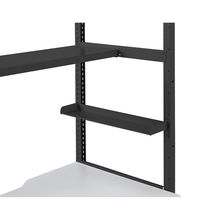 コモンファニチャー　CUCA-06MS-T1　シェルフデスク オプション　サイドシェルフ［ブラック］