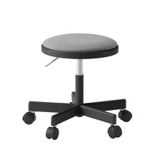 コモンファニチャー　CUCH-301CD-BC5　ロースツール ナイロン双輪キャスター　布地張り［ブラック×グレー］