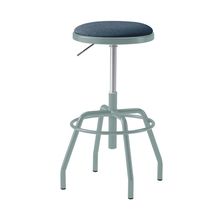 コモンファニチャー　CUCH-303CD-AB4　ハイスツール グライド脚　布地張り［ブルーグリーン×ダックブルー］