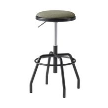 コモンファニチャー　CUCH-303CD-BL2　ハイスツール グライド脚　布地張り［ブラック×ダークオリーブ］