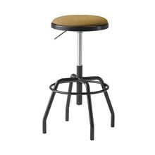 コモンファニチャー　CUCH-303CD-BY2　ハイスツール グライド脚　布地張り［ブラック×ディープイエロー］