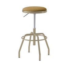 コモンファニチャー　CUCH-303CD-EY2　ハイスツール グライド脚　布地張り［ベージュ×ディープイエロー］