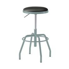 コモンファニチャー　CUCH-303D-AT1　ハイスツール グライド脚　ビニールレザー張り［ブルーグリーン×ブラック］