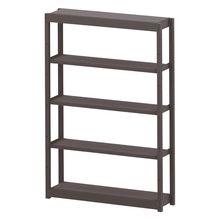 コモンファニチャー　CUSH-123GSA-H　シェルフ 5段タイプ 単体型　W1200×D300×H1800［ブラウン］