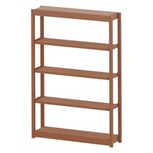 コモンファニチャー　CUSH-123GSA-R　シェルフ 5段タイプ 単体型　W1200×D300×H1800［オレンジ］