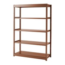 コモンファニチャー　CUSH-124GSA-R　シェルフ 5段タイプ 単体型　W1200×D450×H1800［オレンジ］